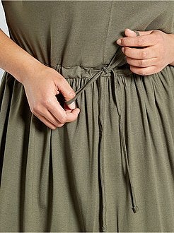 Robe longue fendue - Kiabi