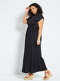 Robe longue fendue - Kiabi