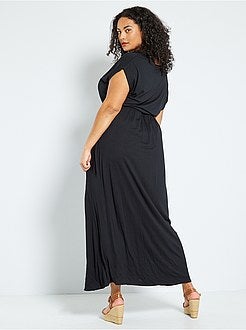 Robe longue fendue - Kiabi