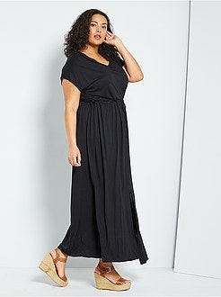 Robe longue fendue - Kiabi