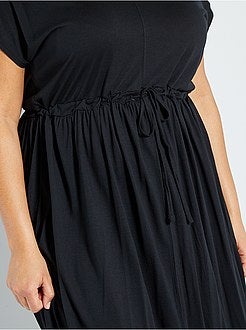 Robe longue fendue - Kiabi