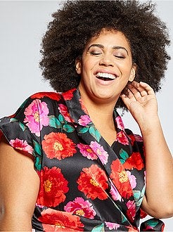 Robe longue fermeture croisée - Kiabi