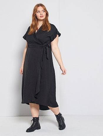 Robe longue fermeture croisée
