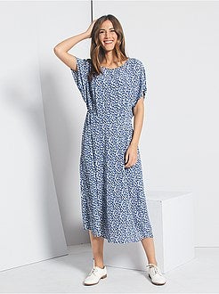 Robe longue fleurie - Kiabi