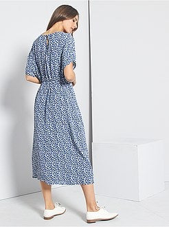 Robe longue fleurie - Kiabi