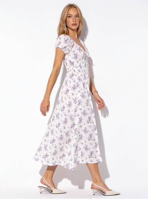 Robe longue fleurie en viscose busem - Kiabi