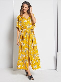 Robe longue fleurie - Kiabi
