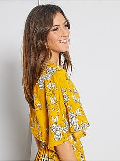 Robe longue fleurie - Kiabi