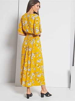 Robe longue fleurie - Kiabi