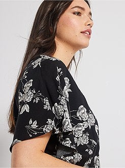 Robe longue fleurie - Kiabi