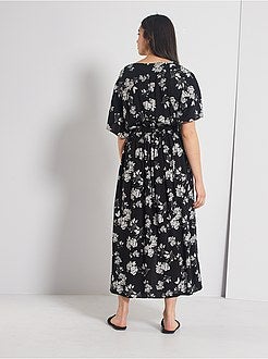 Robe longue fleurie - Kiabi