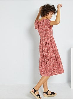 Robe longue fleurie - Kiabi