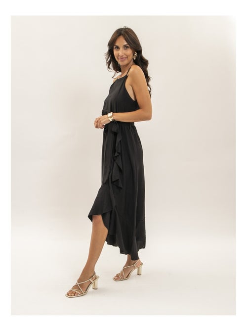 Robe longue fluide avec volants INIVA - Kiabi