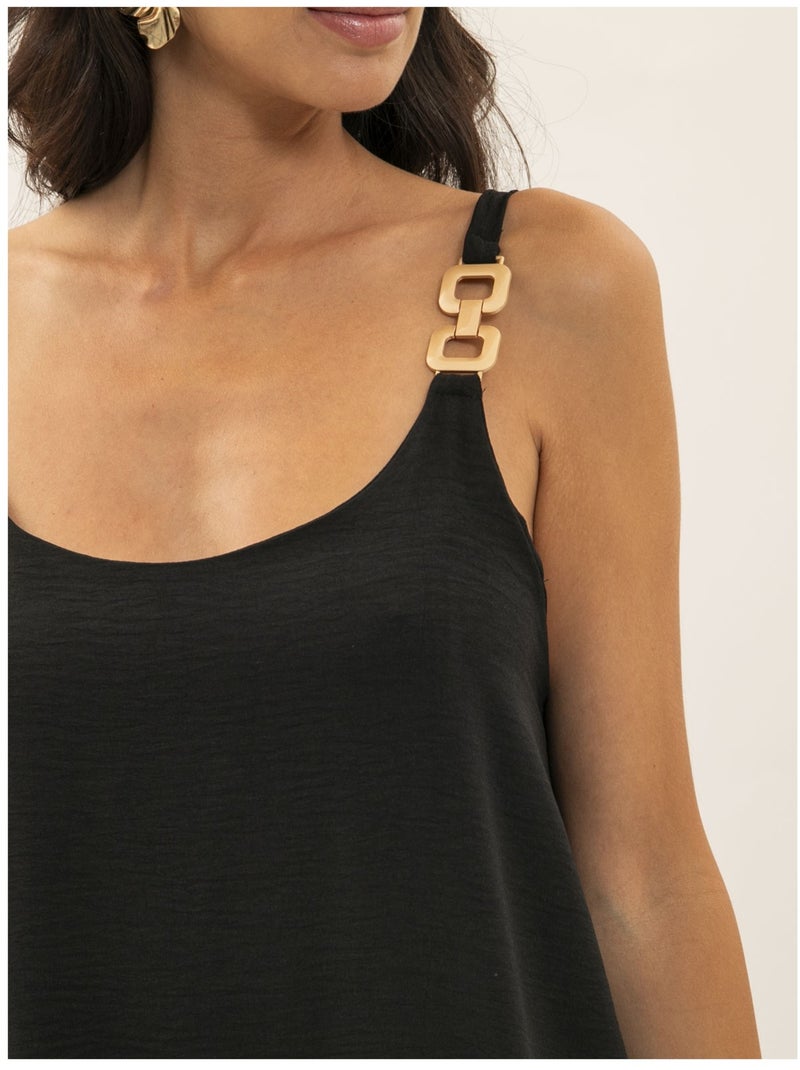 Robe longue fluide IDOZANE Noir - Kiabi