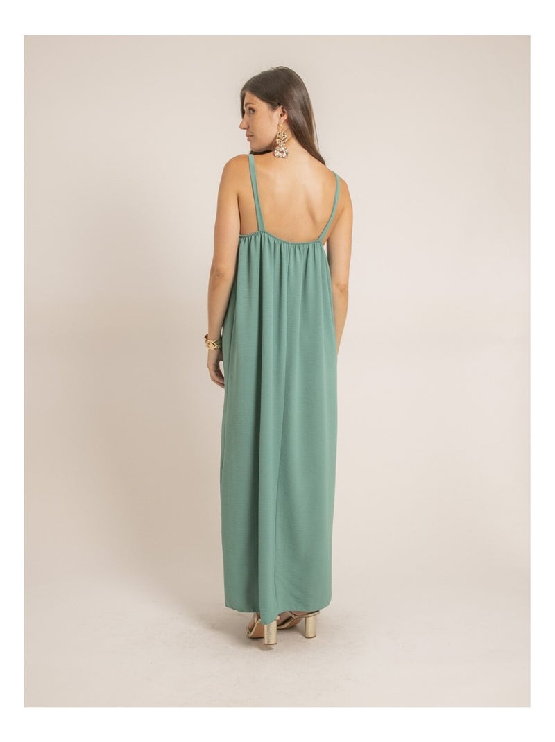 Robe longue fluide IDOZANE Vert pistache - Kiabi