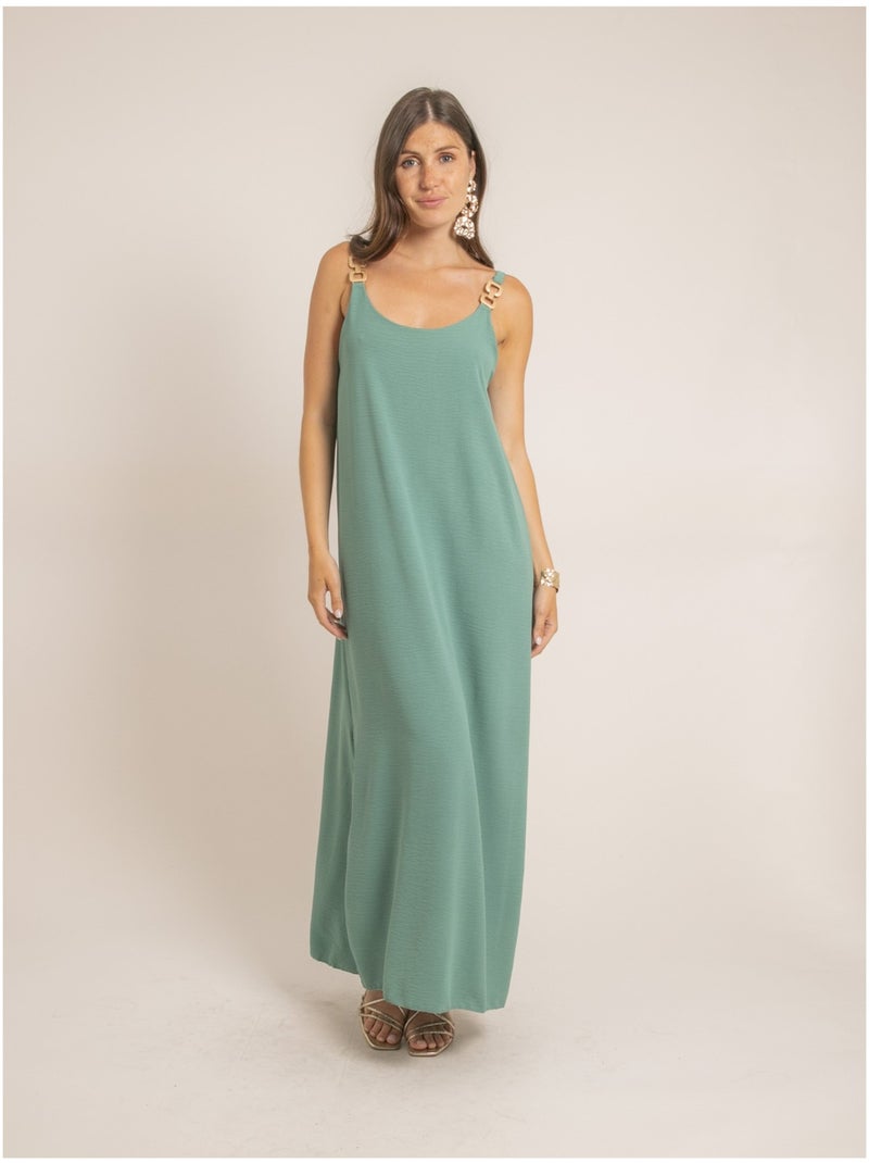 Robe longue fluide IDOZANE Vert pistache - Kiabi