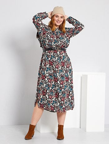 robe longue fluide grande taille