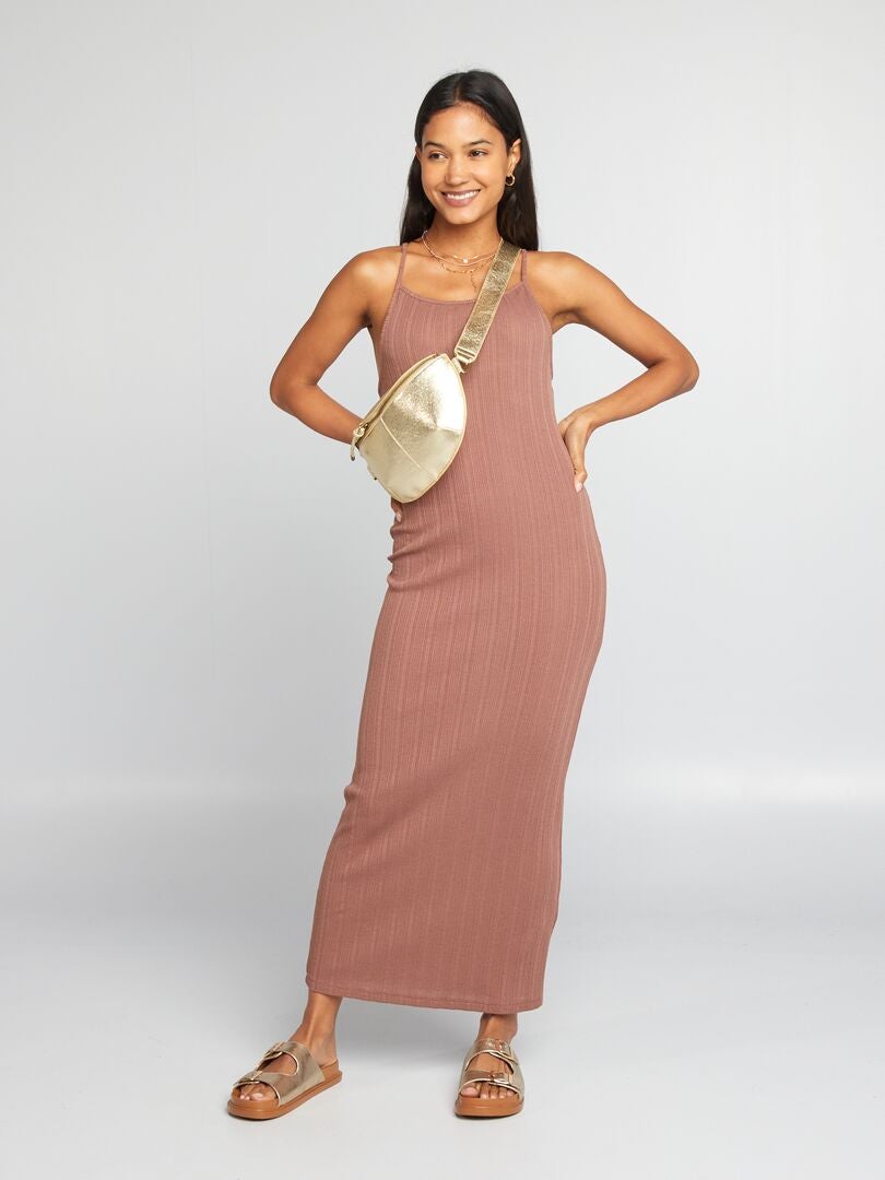 Robe marron glacé hotsell