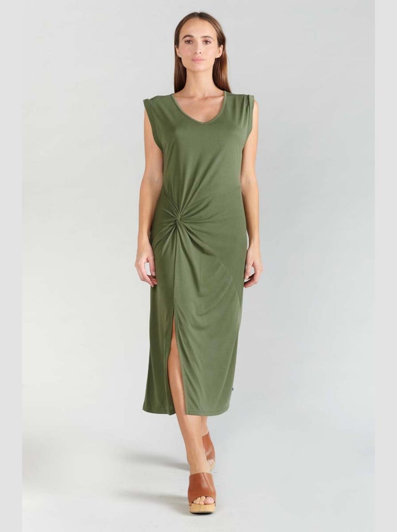 Robe longue GANA droite 'Le Temps Des Cerises' Vert - Kiabi