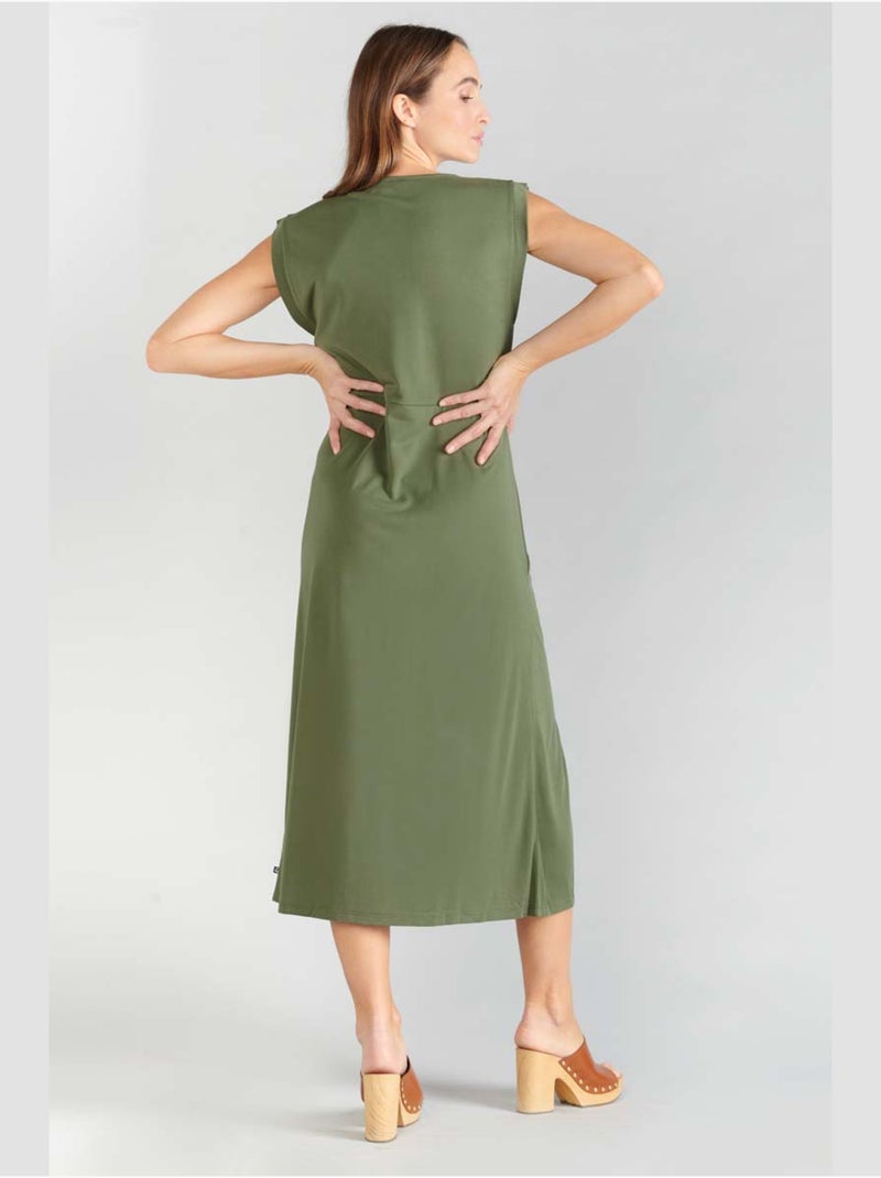 Robe longue GANA droite 'Le Temps Des Cerises' Vert - Kiabi