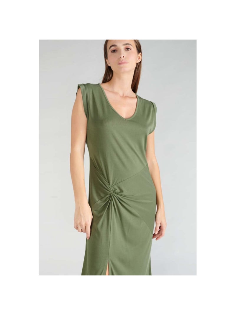 Robe longue GANA droite 'Le Temps Des Cerises' Vert - Kiabi