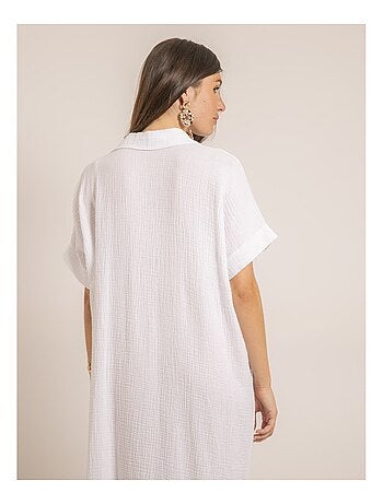 Robe longue gaze de coton IPELOR