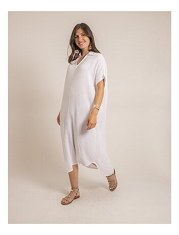 Robe longue gaze de coton IPELOR