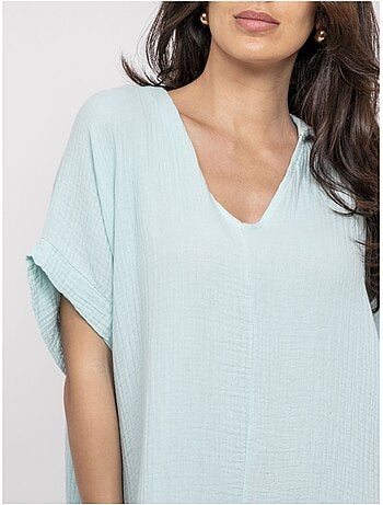 Robe longue gaze de coton IPELOR