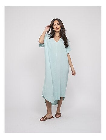 Robe longue gaze de coton IPELOR
