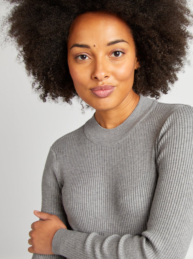 Robe longue grossesse Gris - Kiabi