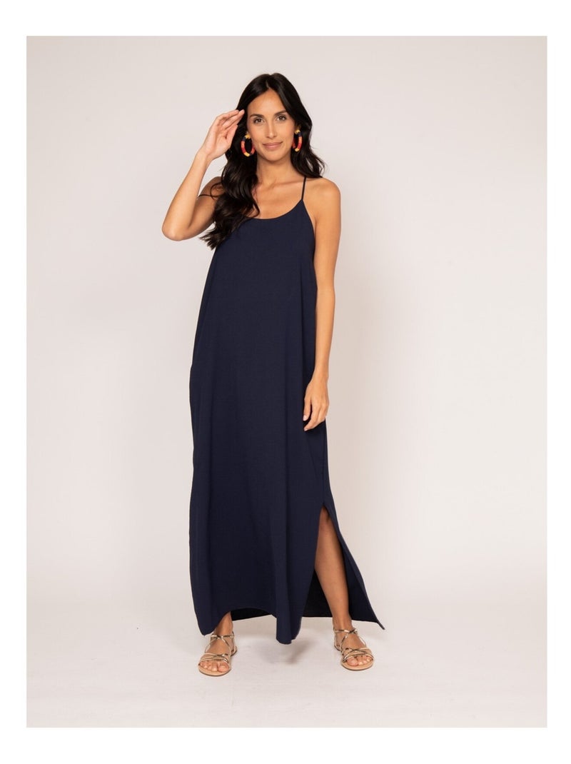 Robe longue IGGY Bleu marine - Kiabi