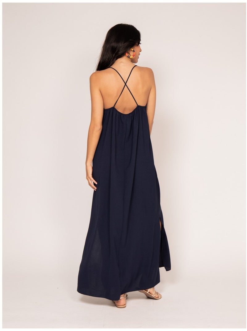Robe longue IGGY Bleu marine - Kiabi