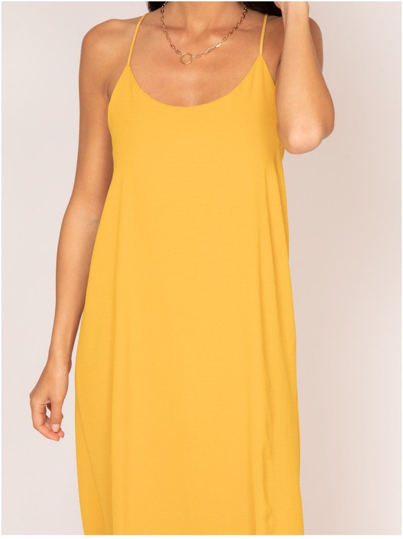 Robe longue IGGY Moutarde - Kiabi