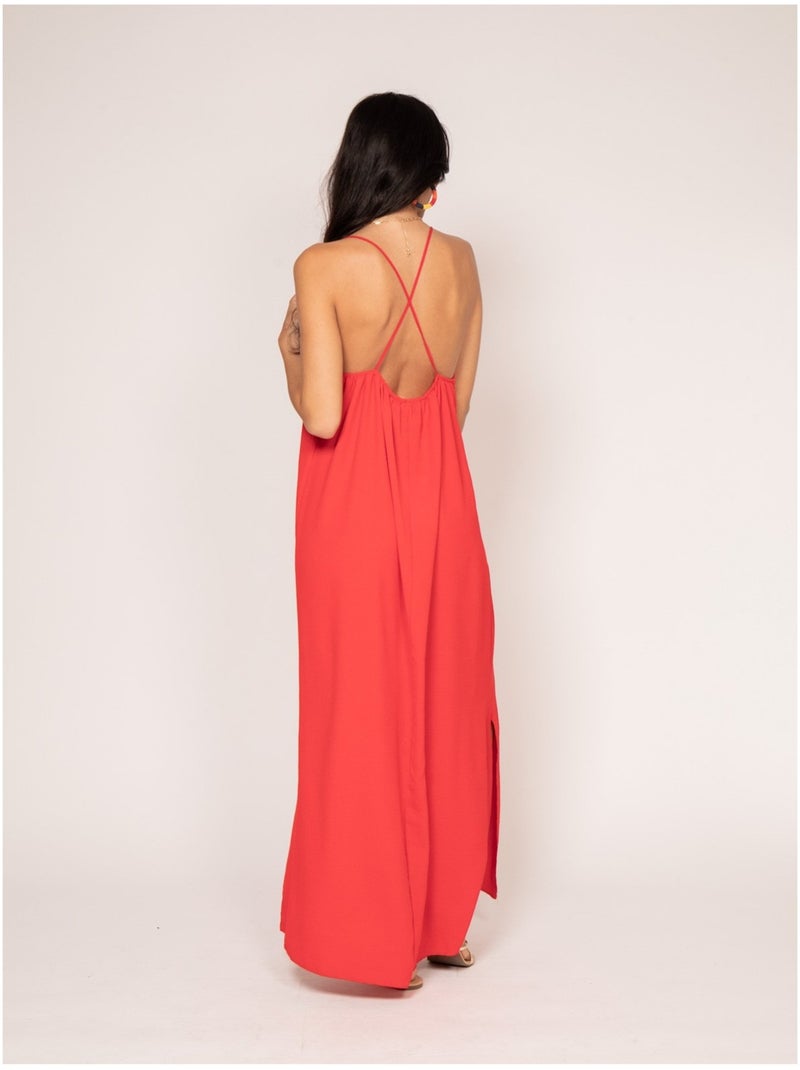 Robe longue IGGY Rouge - Kiabi