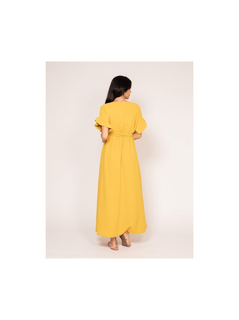 Robe longue IJAZZ Moutarde - Kiabi