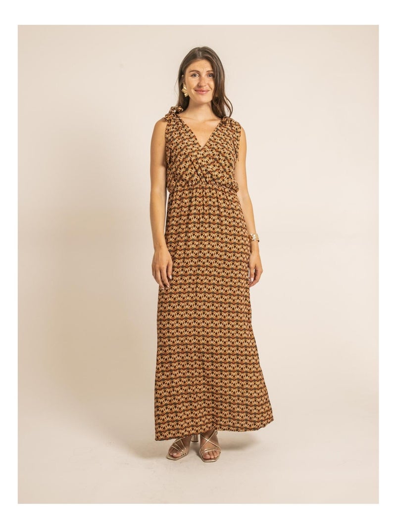 Robe longue ILIANA Orange - Kiabi
