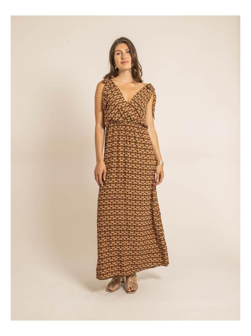 Robe longue ILIANA Orange - Kiabi