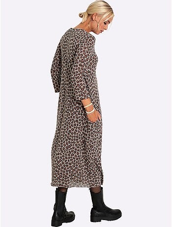 Robe Longue Imitation Tricot Fin - Taille Standard - Witt