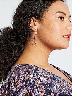 Robe longue imprimé cachemire - Kiabi