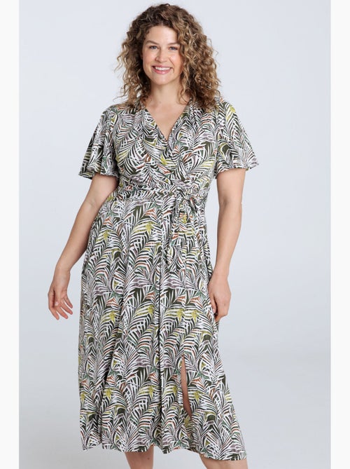 Robe longue imprimé feuillage PAPRIKA - Kiabi
