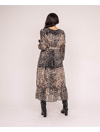Robe longue imprime IVIK