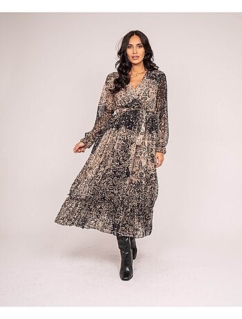 Robe longue imprime IVIK