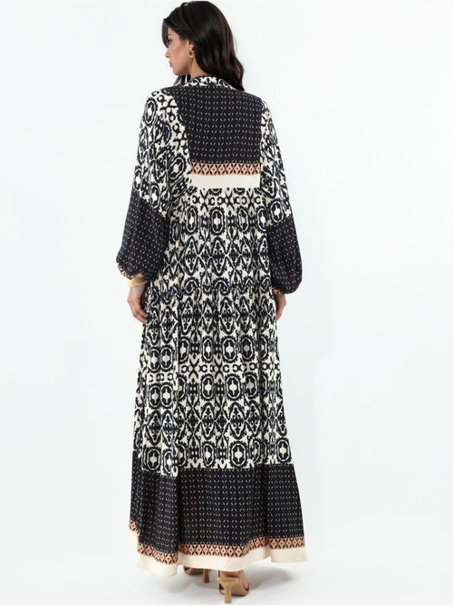 Robe longue imprimée à col en v bdart - Kiabi Robe longue imprimée à col en v bdart - Kiabi