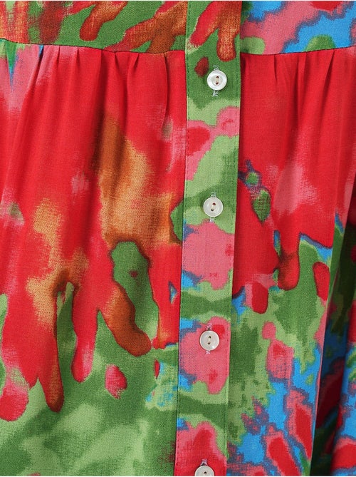 Robe longue imprimée à col en v bdart - Kiabi Robe longue imprimée à col en v bdart - Kiabi