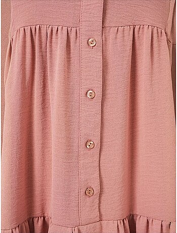 Robe longue imprimée à col en v bdart