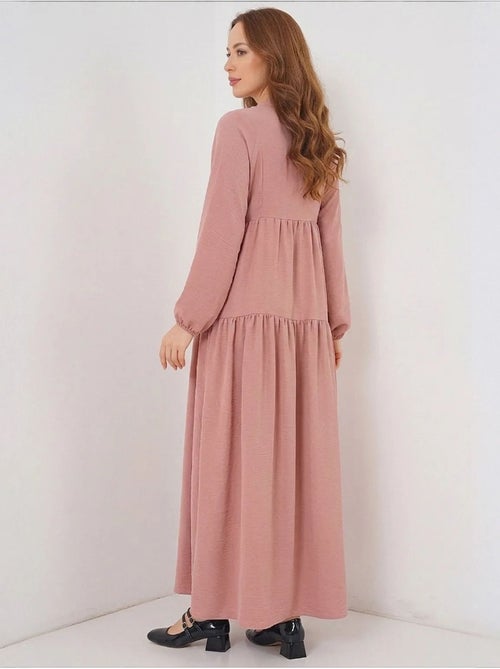 Robe longue imprimée à col en v bdart - Kiabi Robe longue imprimée à col en v bdart - Kiabi