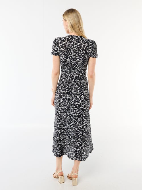 Robe longue imprimée all-over fine - Kiabi