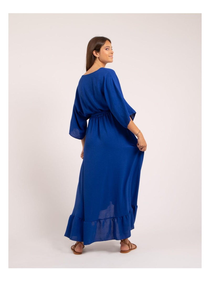 Robe longue IOANNA Bleu roi - Kiabi