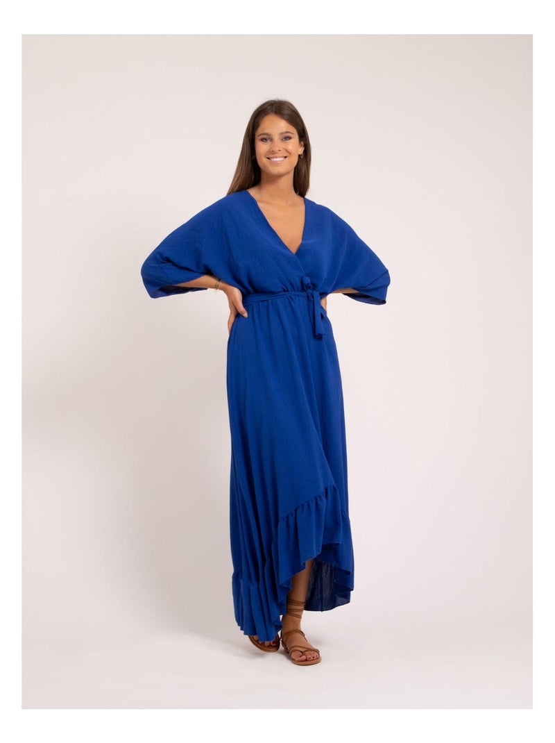 Robe longue IOANNA Bleu roi - Kiabi