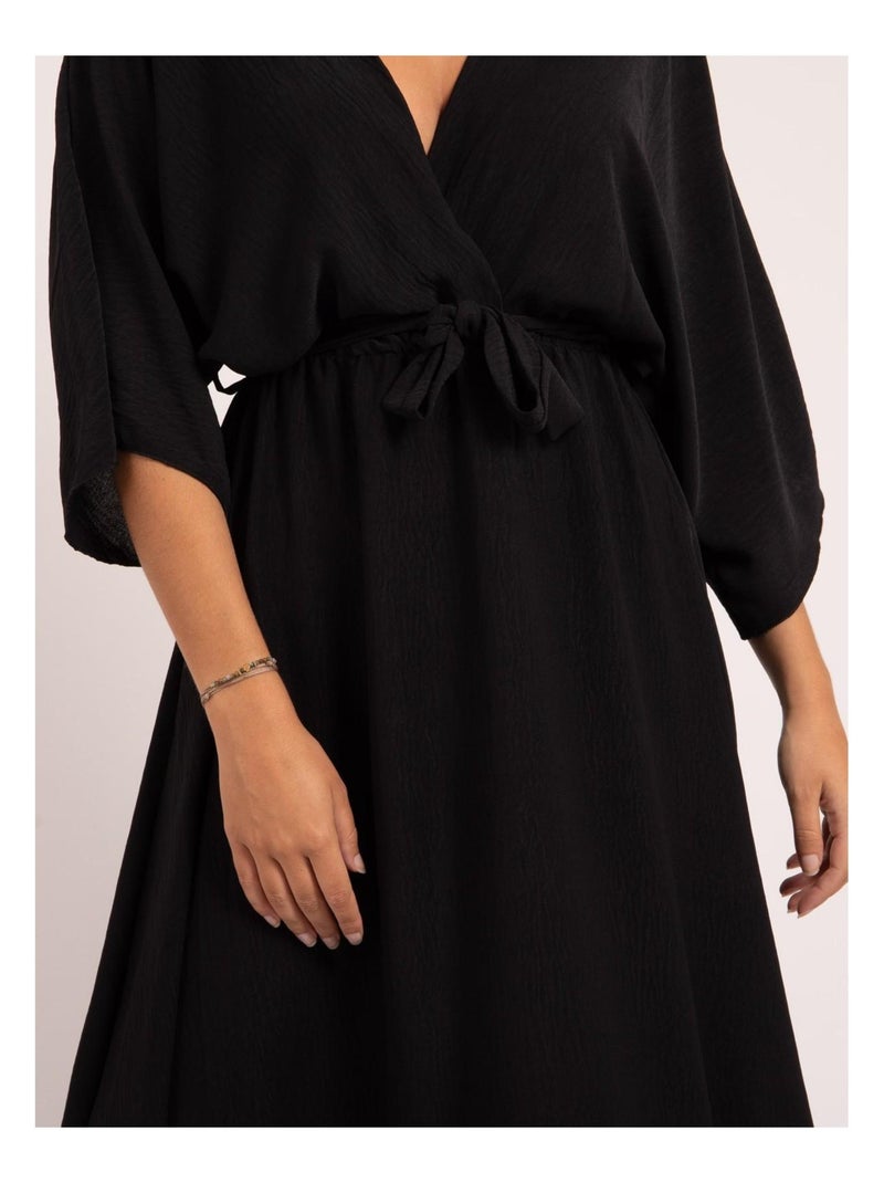 Robe longue ioanna Noir - Kiabi